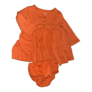 Carters Long Sleeved Thermal Dress With Bloomers 9 months